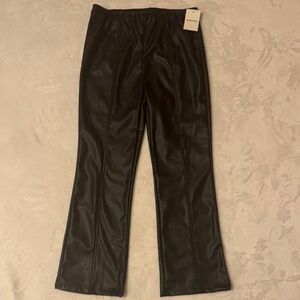 Nordstrom Kids Faux Leather Black Pants